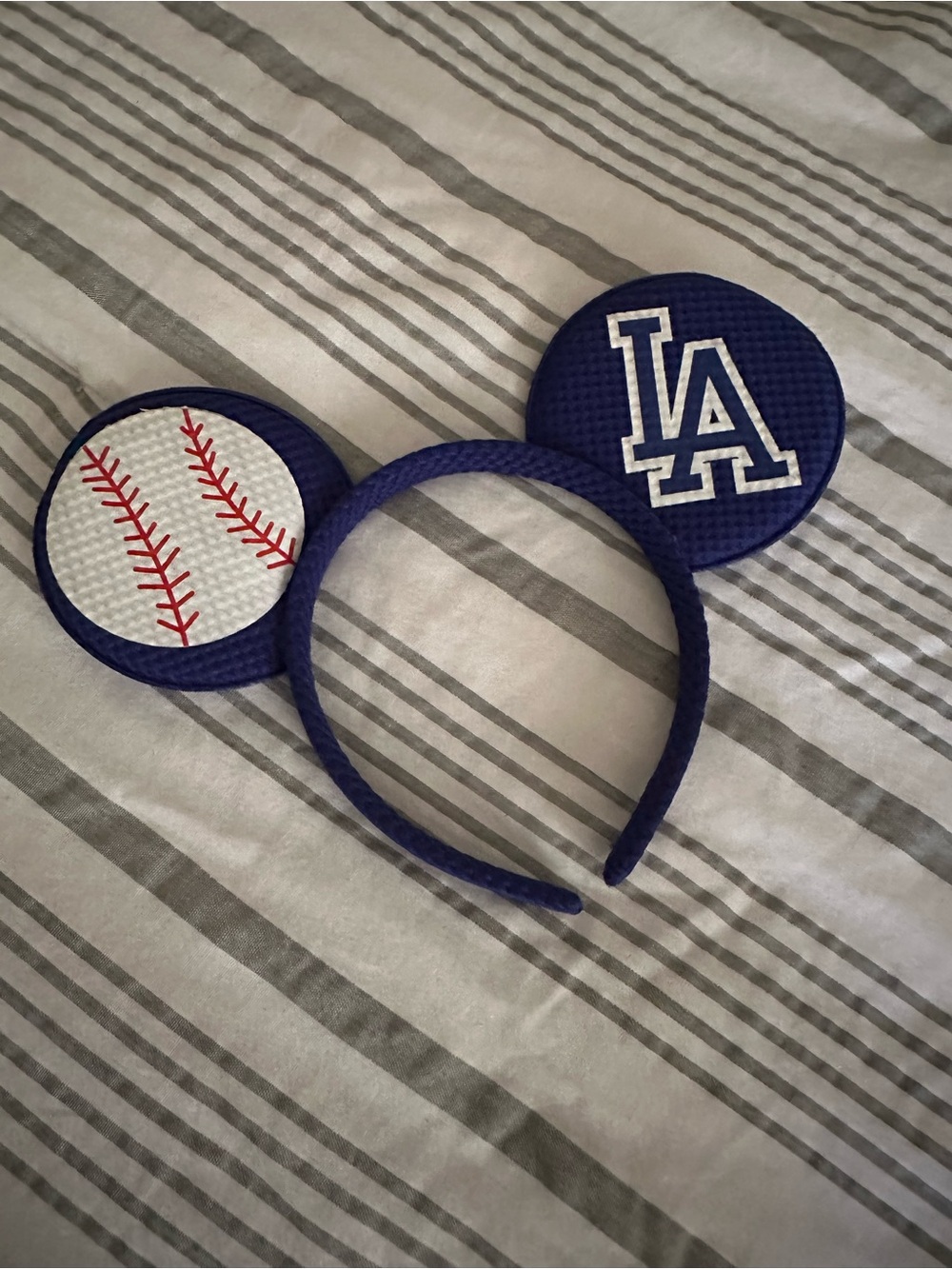 Los Angeles Dodgers Kids Baseball Ear Headband - Navy